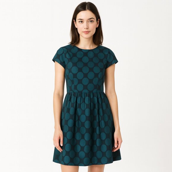 Label by Five Twelve | Teal Polka Dot Dress - Picture 1 of 8